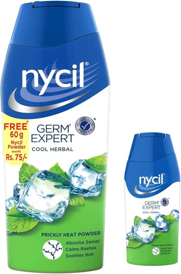 nycil
Nycil Classic Herbal Prickly Heat Powder 150 g + 50 g ( Free)