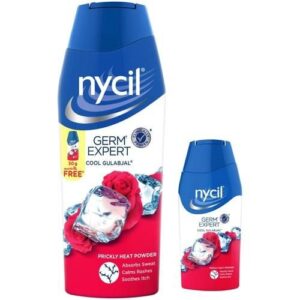 Nycil Germ Expert Prickly heat Powder  Cool Gulabjal, ( Get Cool Gulabjal 50gm free )