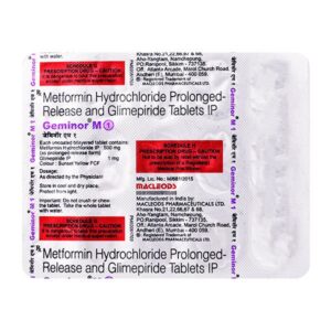 Geminor M1 Tablet 15'S
15 Tablet(s) in a Strip
Mkt: Macleods Pharmaceuticals Pvt Ltd
Country of Origin: India