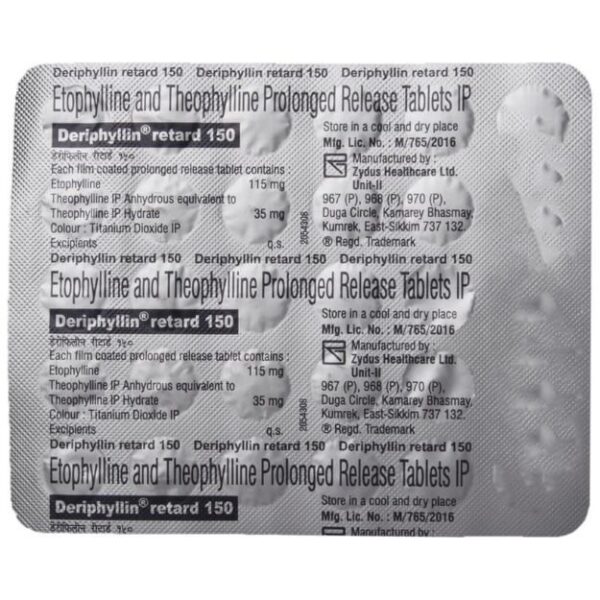 Deriphyllin Retard 150 Tablet PR (30)