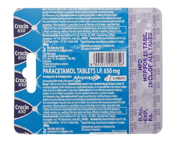 Crocin Advance 500mg Tablet