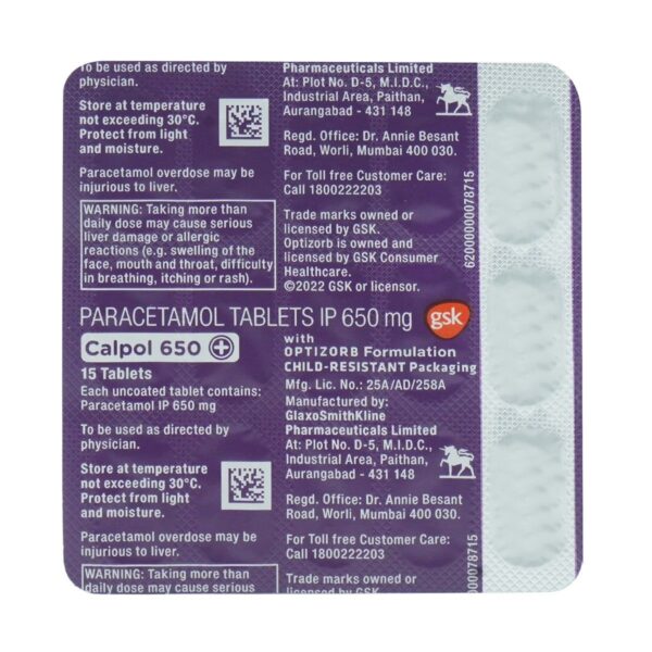 Calpal 650 Tablet