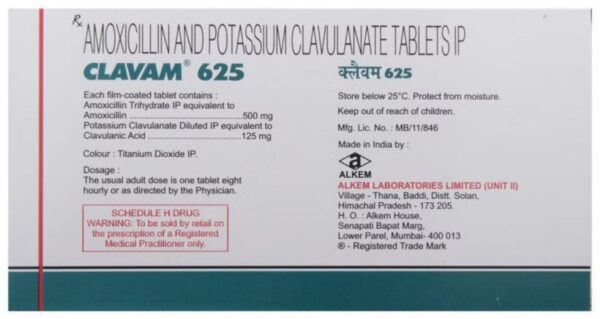 Clavam 625 Tablet - Image 2