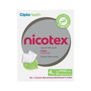 Nicotex Nicotine Sugar Free 4mg Chewing Gums Mint Plus