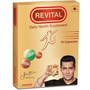 Revital H Men Multivitamin with Calcium, Zinc & Ginseng for Immunity, Strong Bones & Energy