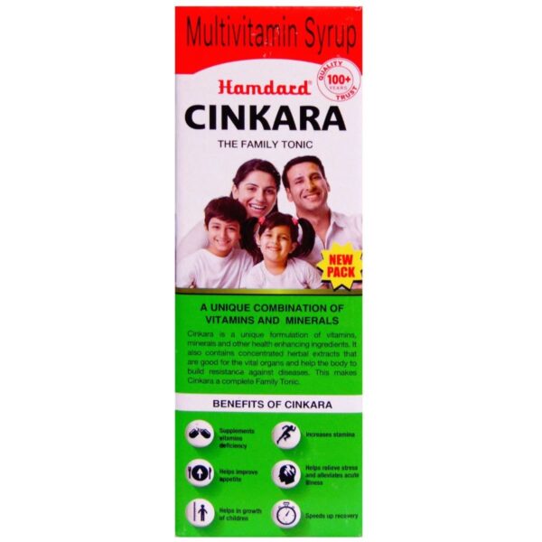 Hamdard Cinkara Multivitamin Syrup, 500ml.