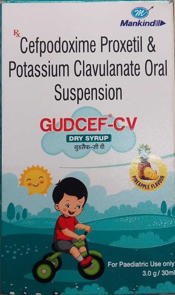 Gudcef-CV Dry Syrup, 30ml.