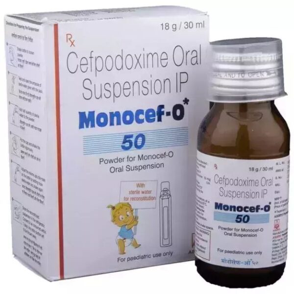 Monocef-O 50 Oral Suspension 30ml.