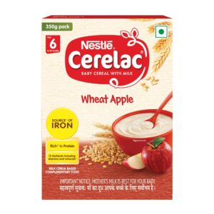 Nestle Cerelac Baby Cereal with Milk & Iron (from 6 to 24 Months) | Wheat Apple