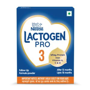 Nestle Lactogen Pro 3, Follow-Up Formula Powder, After 12 Months Up To 18 Months | Powder Refill 400gm.