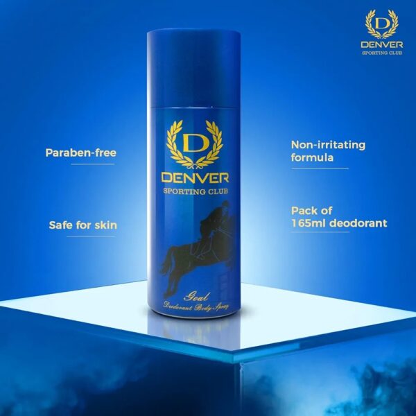 DENVER Sporting Club Victor Deo for Men - (165ML) | Long Lasting Deodorant Body Spray for Men - Image 2