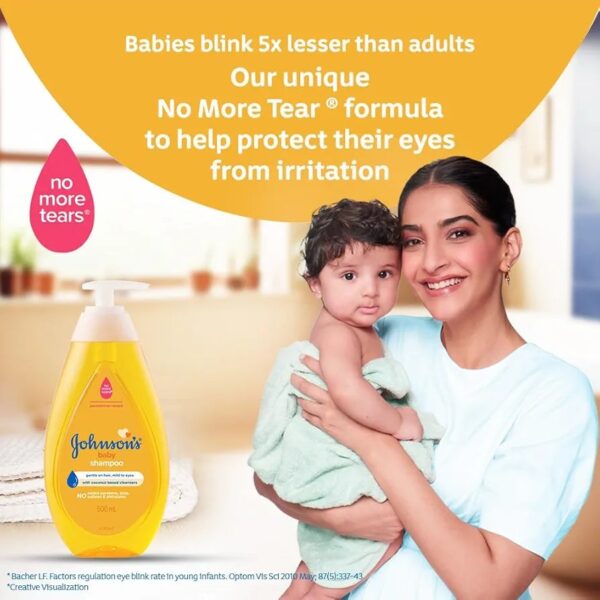 Johnson's Baby Shampoo for Gentle Hair Cleansing 100ml. - Image 2