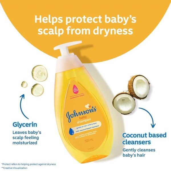 Johnson's Baby Shampoo for Gentle Hair Cleansing 100ml. - Image 3