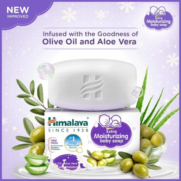 Himalaya Extra Moisturizing Baby Soap 125 gm. - Image 3