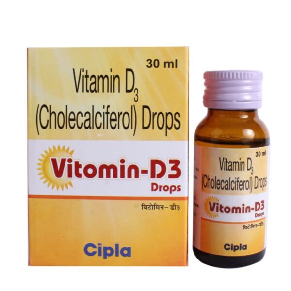 Vitomin-D3 Drop 30ml for Bone and Teeth Health