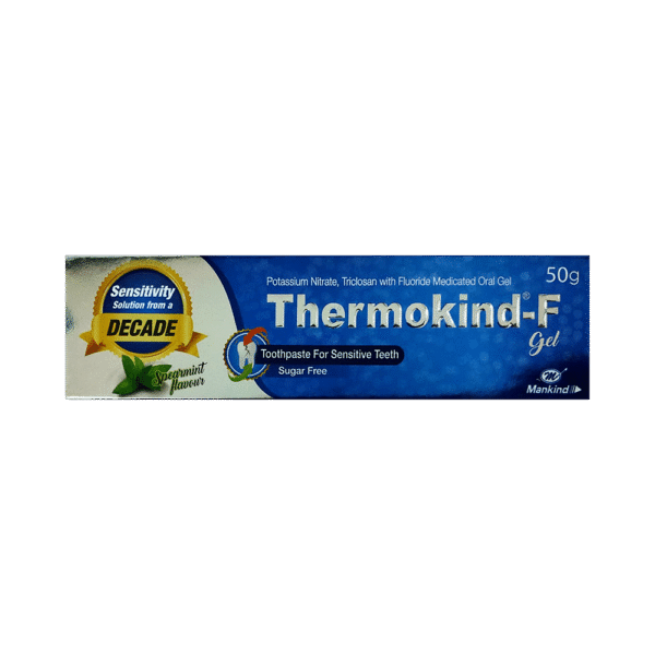 Thermokind -F Dental Gel 50GM with Fluoride | For Sensitive Teeth | Sugar Free
