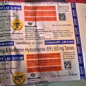 Dynaglipt LM 500mg/5mg Tablet ER