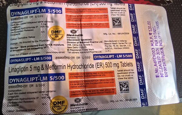 Dynaglipt LM 500mg/5mg Tablet ER
